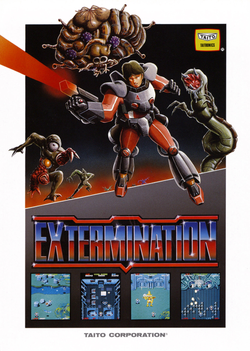 Extermination (Japan) Arcade Game Cover